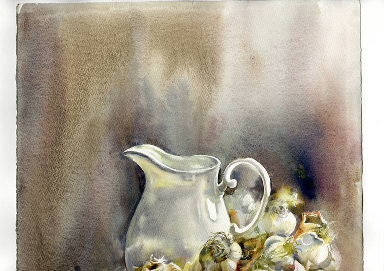 Original Classicism Still Life Painting by Alla Prisacar 