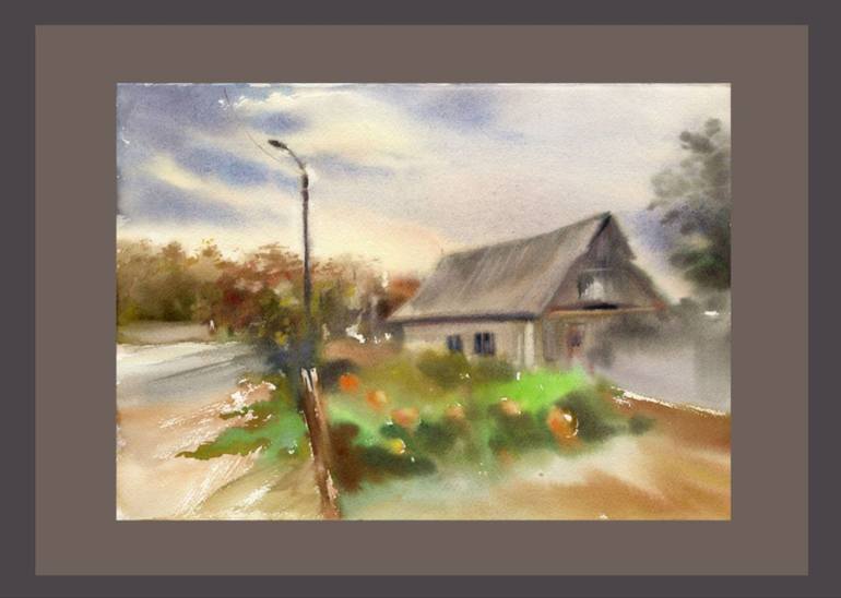 Original Contemporary Landscape Painting by Alla Prisacar 
