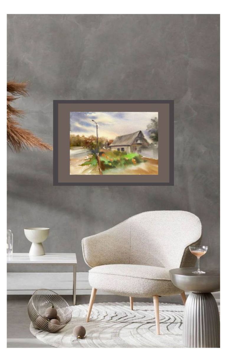 Original Contemporary Landscape Painting by Alla Prisacar 
