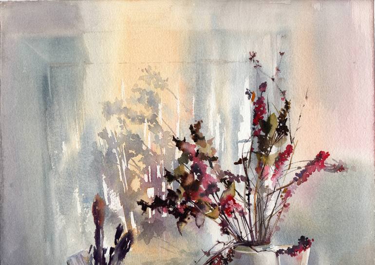 Original Classicism Still Life Painting by Alla Prisacar 