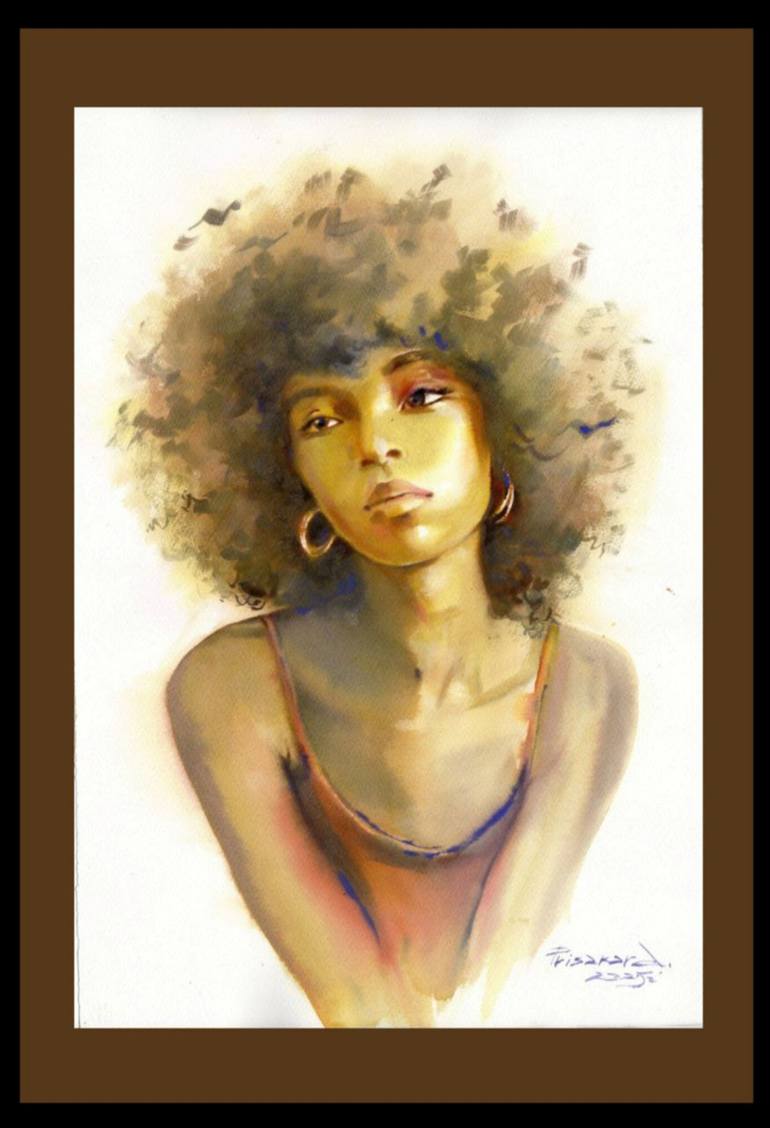 Original Classicism Women Painting by Alla Prisacar 