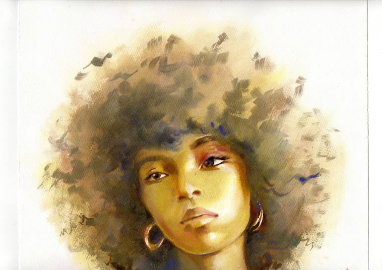 Original Classicism Women Painting by Alla Prisacar 