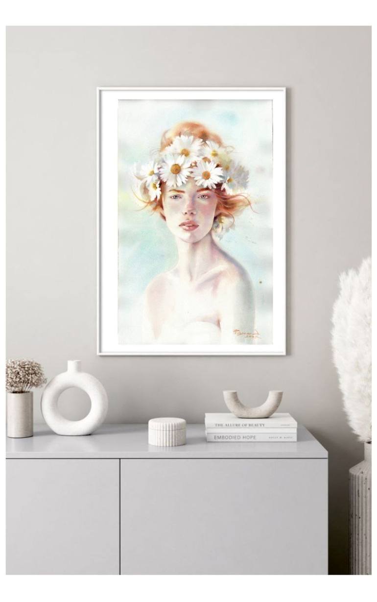 Original Classicism Women Painting by Alla Prisacar 