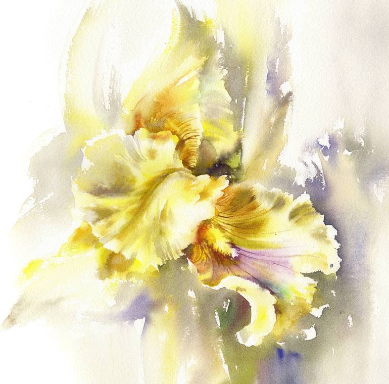 Original Classicism Floral Painting by Alla Prisacar 