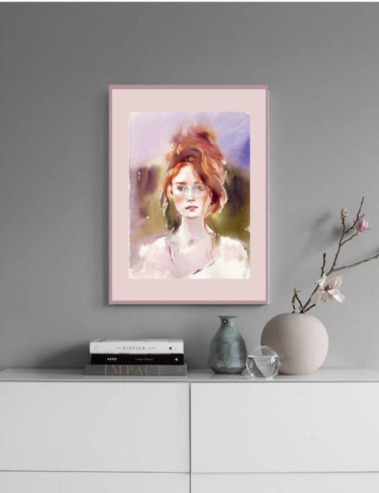Original Impressionism Women Painting by Alla Prisacar 