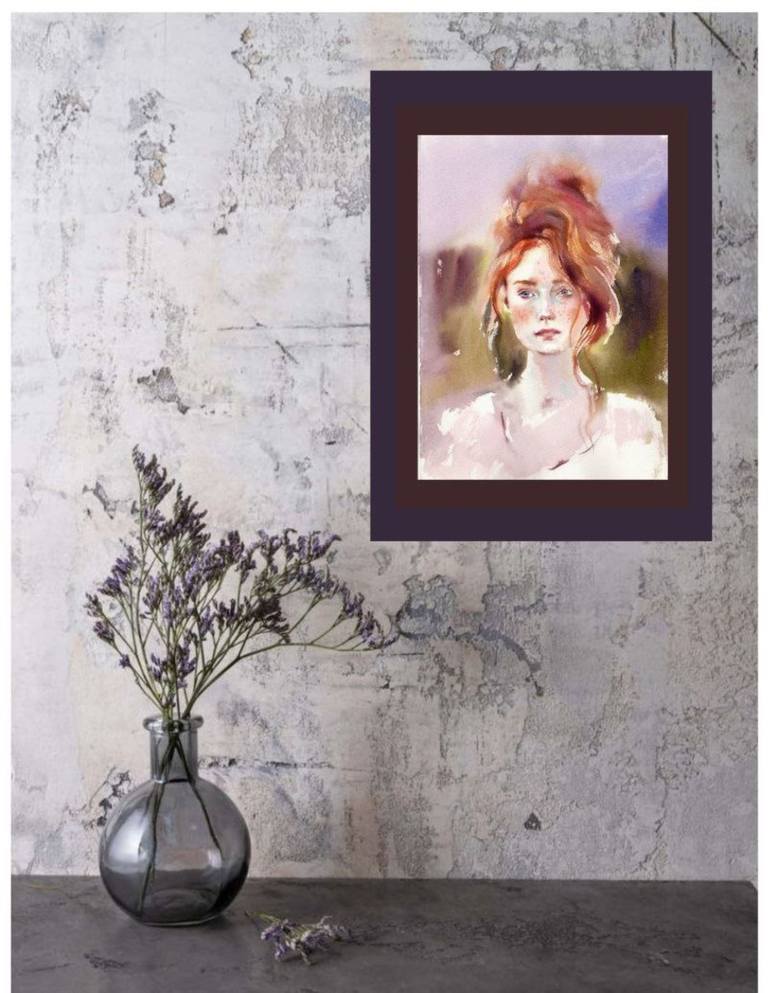 Original Impressionism Women Painting by Alla Prisacar 