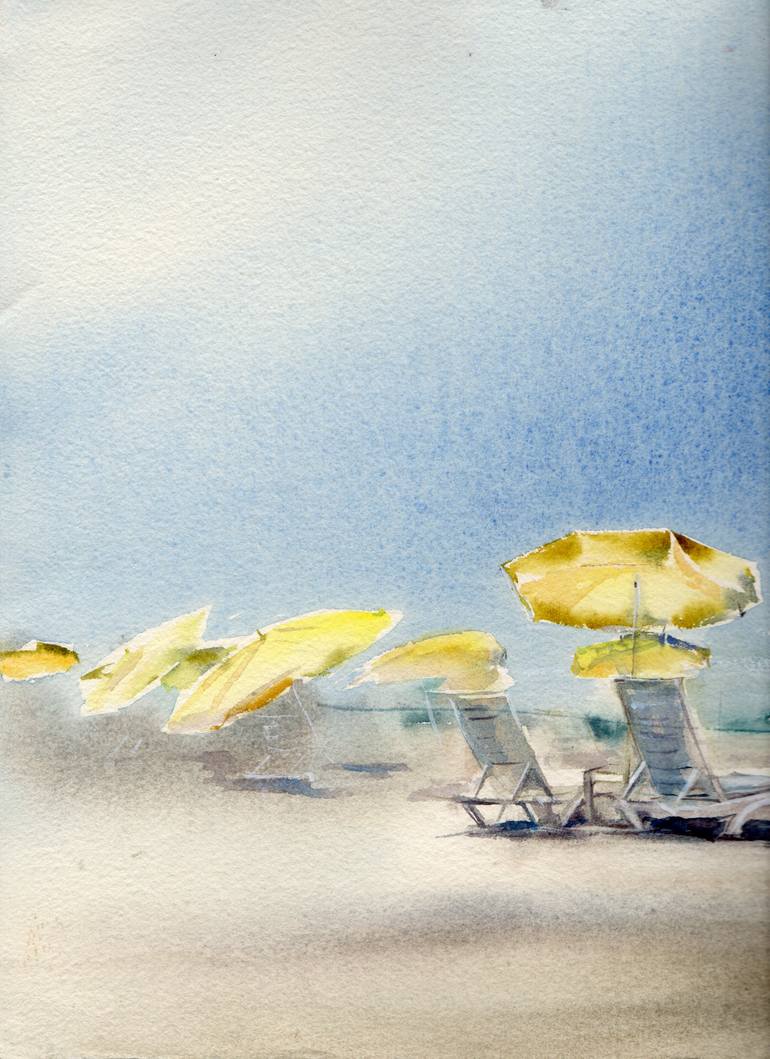 Original Contemporary Landscape Painting by Alla Prisacar 