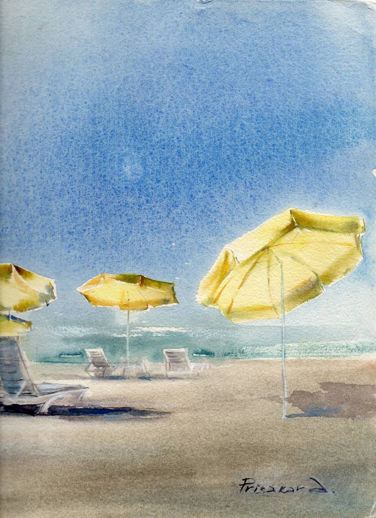 Original Contemporary Landscape Painting by Alla Prisacar 