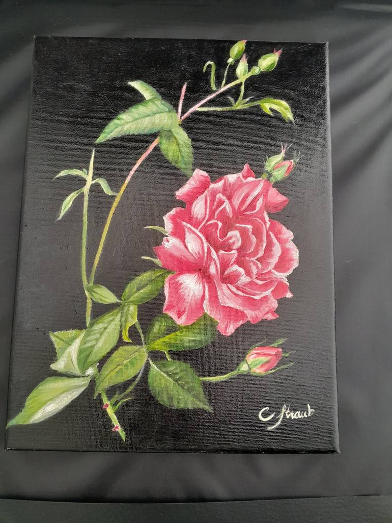 Original Floral Painting by Christina Straub