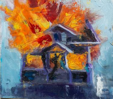 Original Expressionism Home Painting by ido kuik