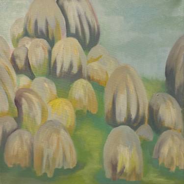 Original Art Deco Abstract Paintings by Chao Wang