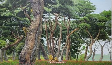 Original Illustration Landscape Paintings by joon hwan kim