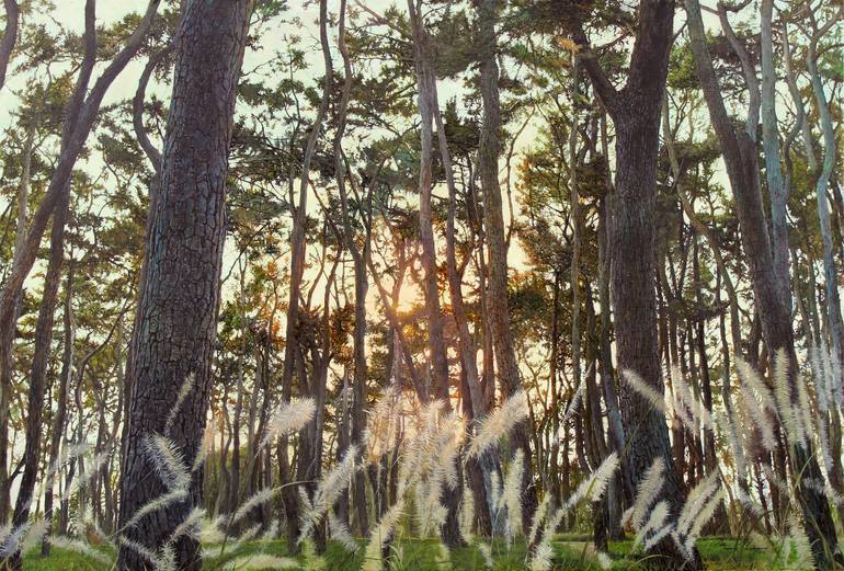 Original Landscape Painting by Joon Hwan Kim | Classicism Art on Canvas | On the way home
