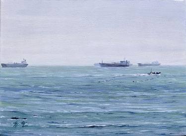 Original Classicism Boat Paintings by Joon Hwan Kim