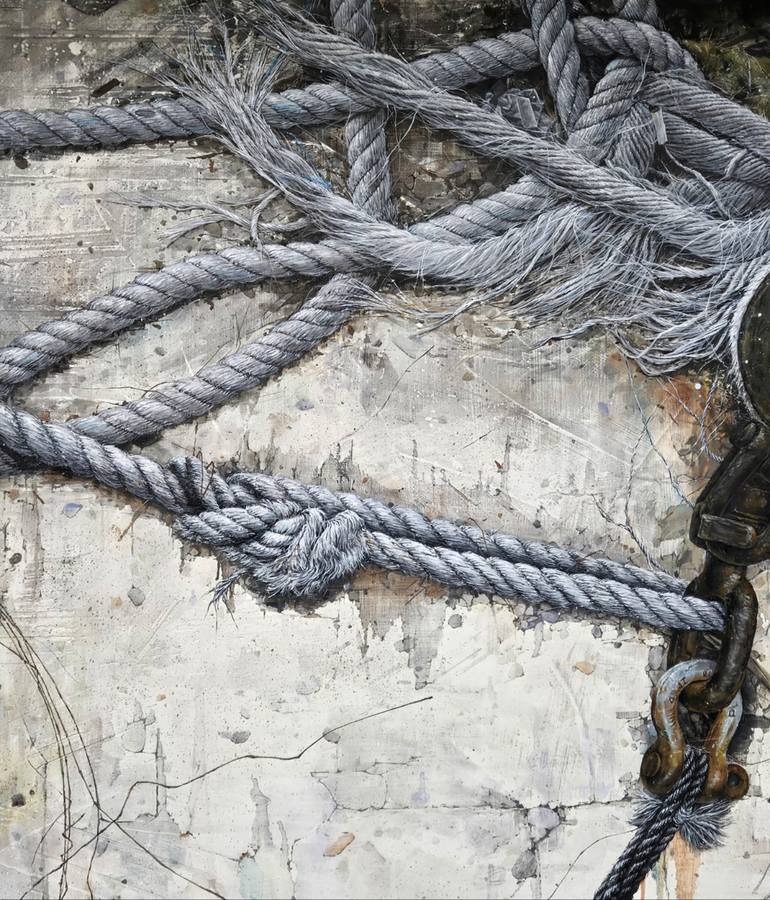 Original Expressionism Beach Painting by Joon Hwan Kim