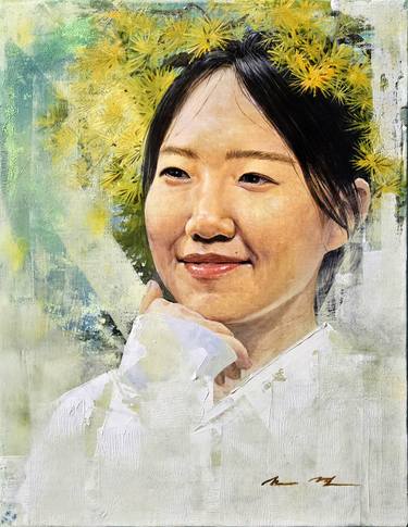 Original Bauhaus Women Paintings by Joon Hwan Kim