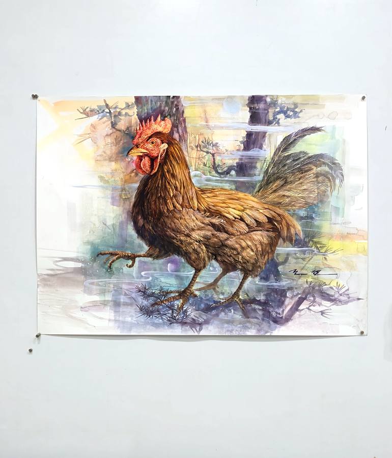 Original Expressionism Animal Painting by Joon Hwan Kim
