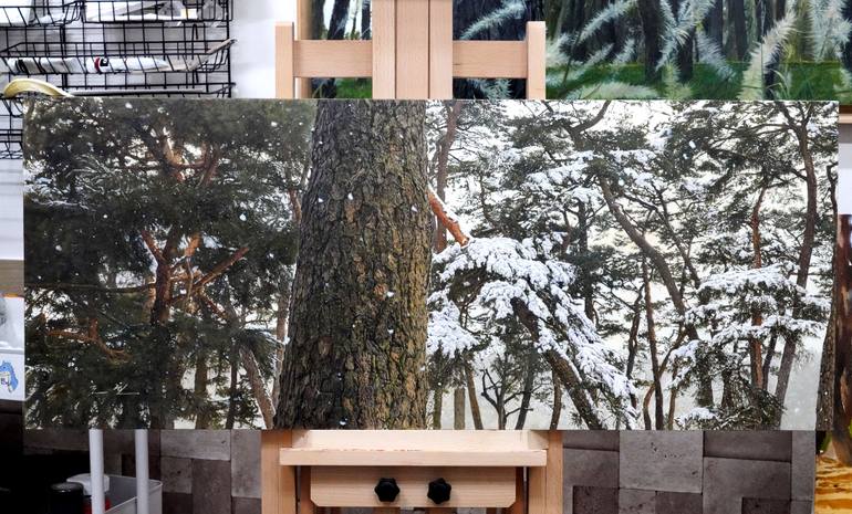 Original Classicism Landscape Painting by Joon Hwan Kim