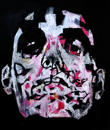 Original Expressionism Portrait Painting by Mirco Marcacci
