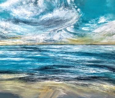 Original Abstract Beach Paintings by Alexandra Petropoulou