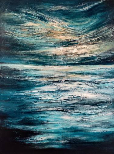Original Abstract Seascape Paintings by Alexandra Petropoulou