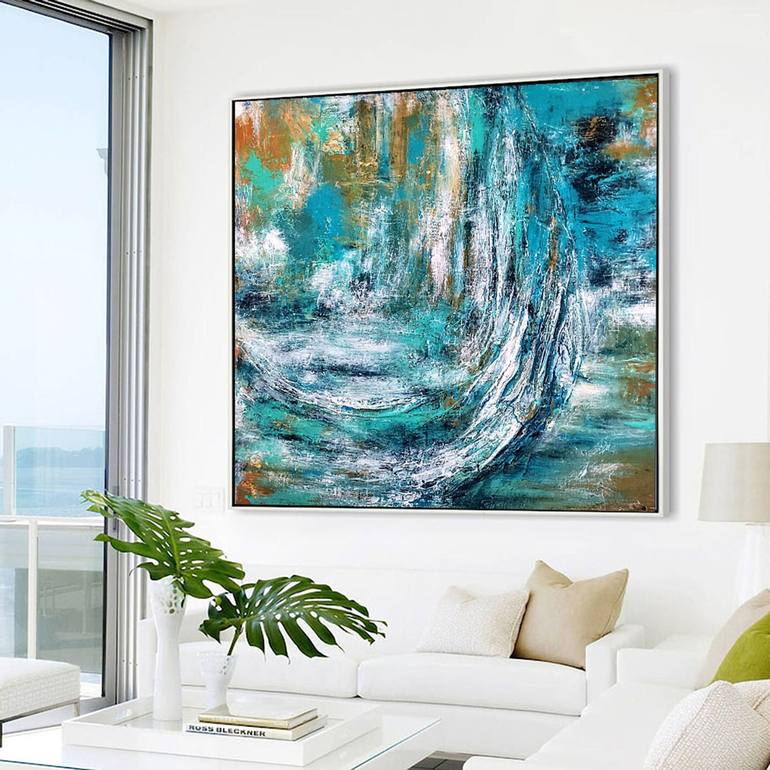 Original Abstract Fantasy Painting by Alexandra Petropoulou