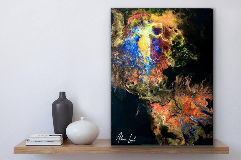Original Abstract Expressionism Abstract Painting by Alina Lark