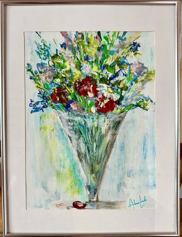 Original Contemporary Floral Paintings by Alina Lark