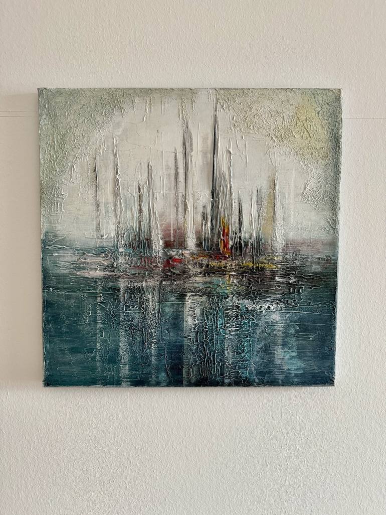 Original Abstract Water Painting by Aleksandra Renner