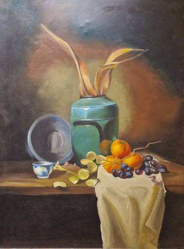 Original Expressionism Still Life Paintings by Rehab ElSharkawy