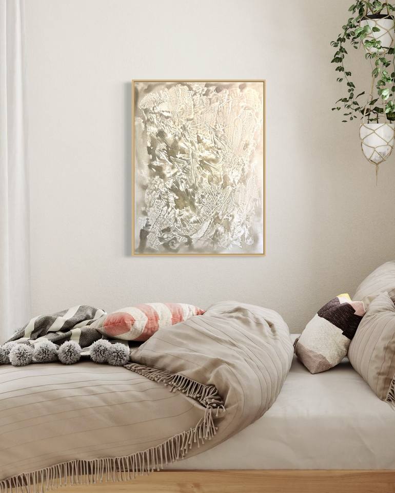 Original Black & White Abstract Painting by Joanna Milo