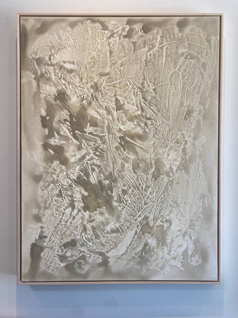 Original Black & White Abstract Painting by Joanna Milo