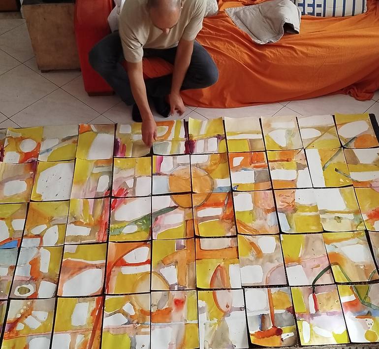 Original Abstract Painting by Michele Cannavale