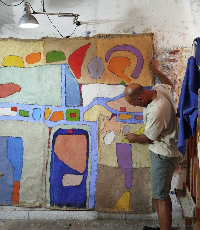 Original Abstract Painting by Michele Cannavale