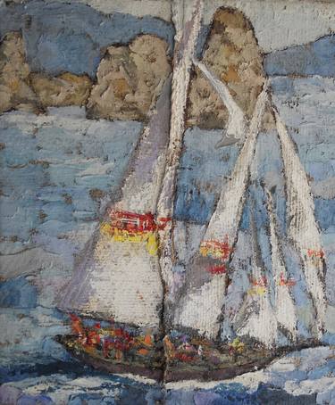 Original Boat Paintings by Michele Cannavale