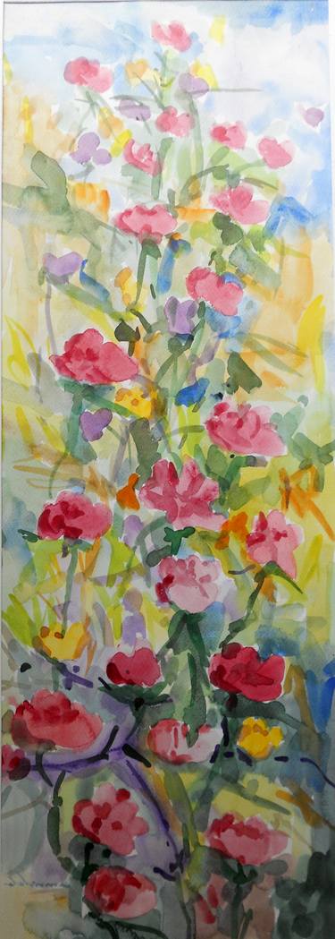 Original Impressionism Floral Paintings by Michele Cannavale