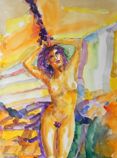 Original Impressionism Nude Paintings by Michele Cannavale