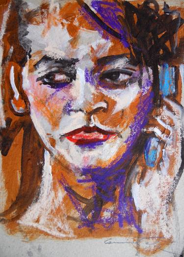 Original Expressionism People Paintings by Michele Cannavale