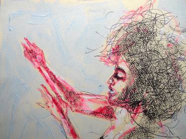 Original Expressionism Women Drawings by Michele Cannavale