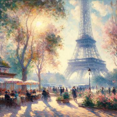 Original Impressionism Cities Digital by Chanu Pinyokool