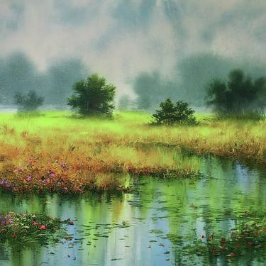 Original Impressionism Nature Digital by Chanu Pinyokool