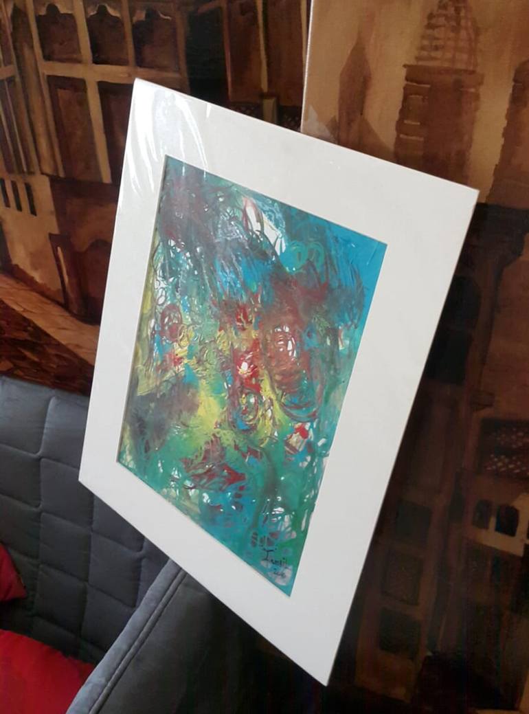 Original Abstract Painting by Ismail Al Sheikh Mohammed