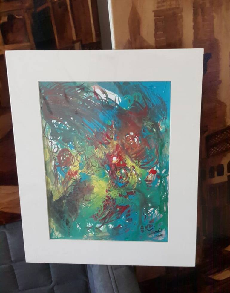 Original Abstract Painting by Ismail Al Sheikh Mohammed