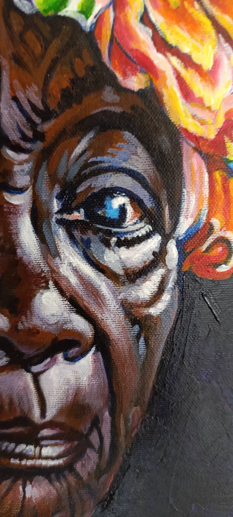 Original Photorealism Women Painting by Neulis C Bonillo Gonzalez