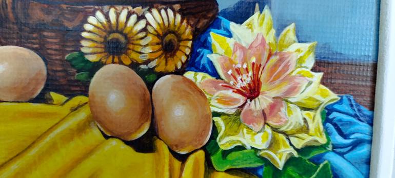 Original Realism Still Life Painting by Neulis C Bonillo Gonzalez