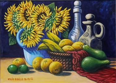 Original Realism Still Life Paintings by Neulis C Bonillo Gonzalez