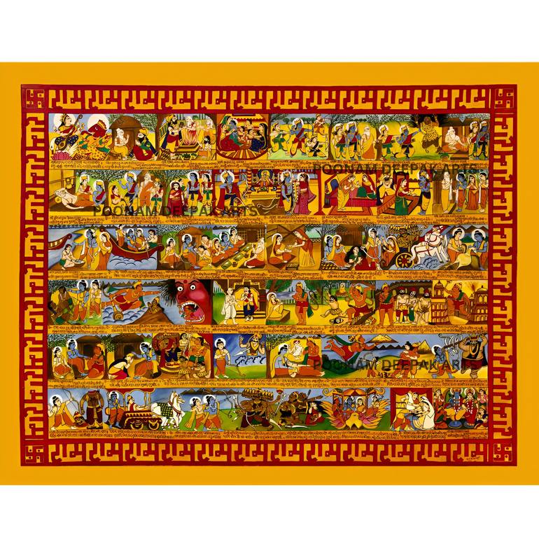 Original Contemporary Classical Mythology Paintings by Poonam Wadhawan