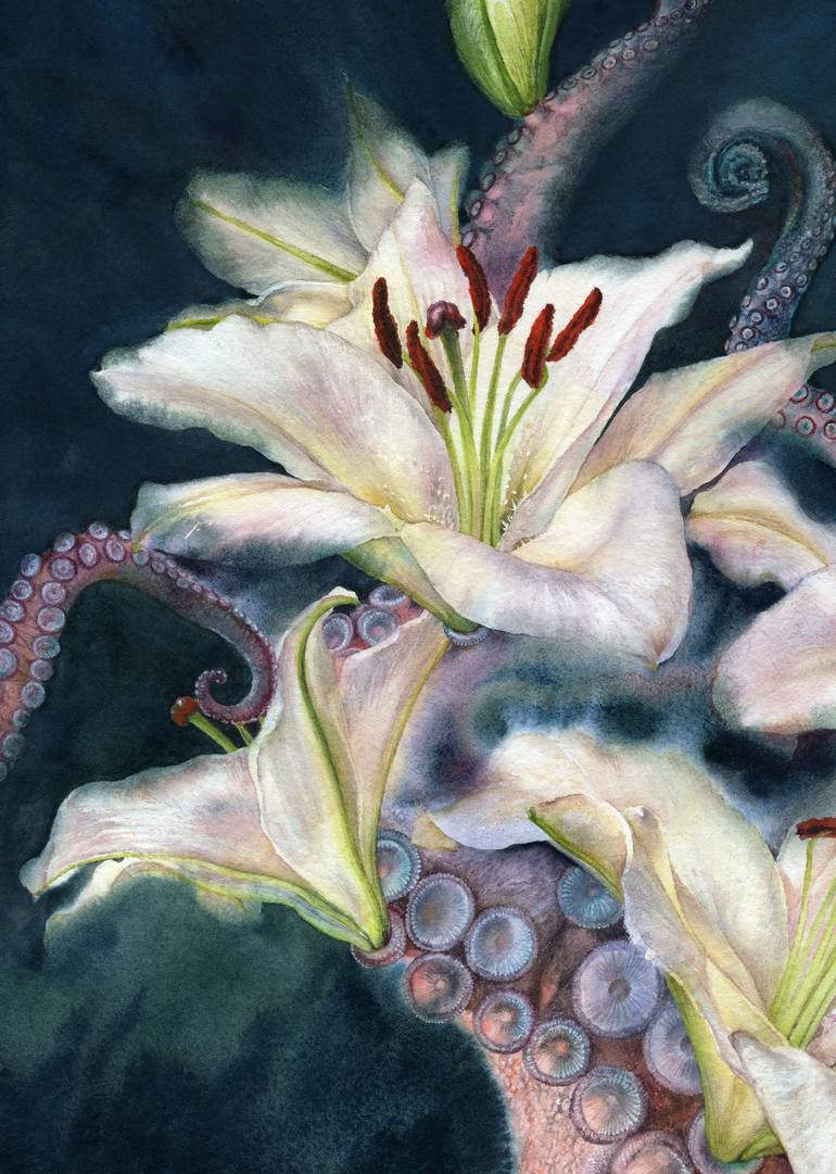 Original Surrealism Fantasy Painting by Anna Samoilichenko