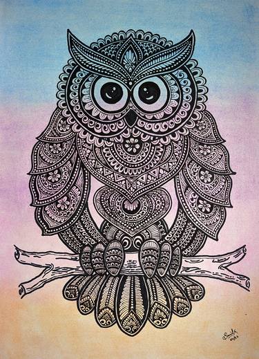 Mandala Owl thumb