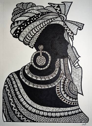 Print of Women Drawings by Deo Smita Indra